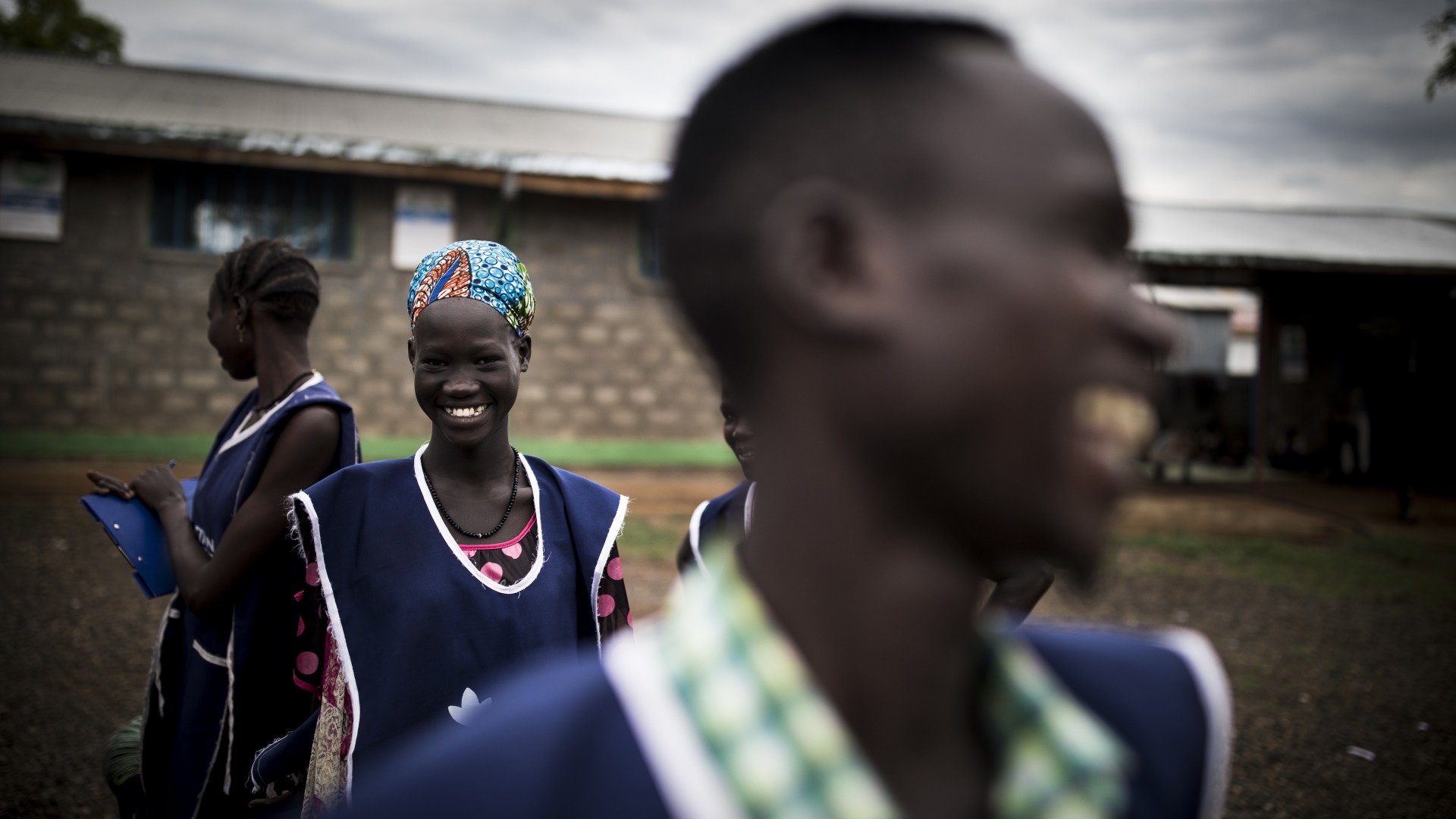 Action Against Hunger aid workers in Gambella, Ethiopia