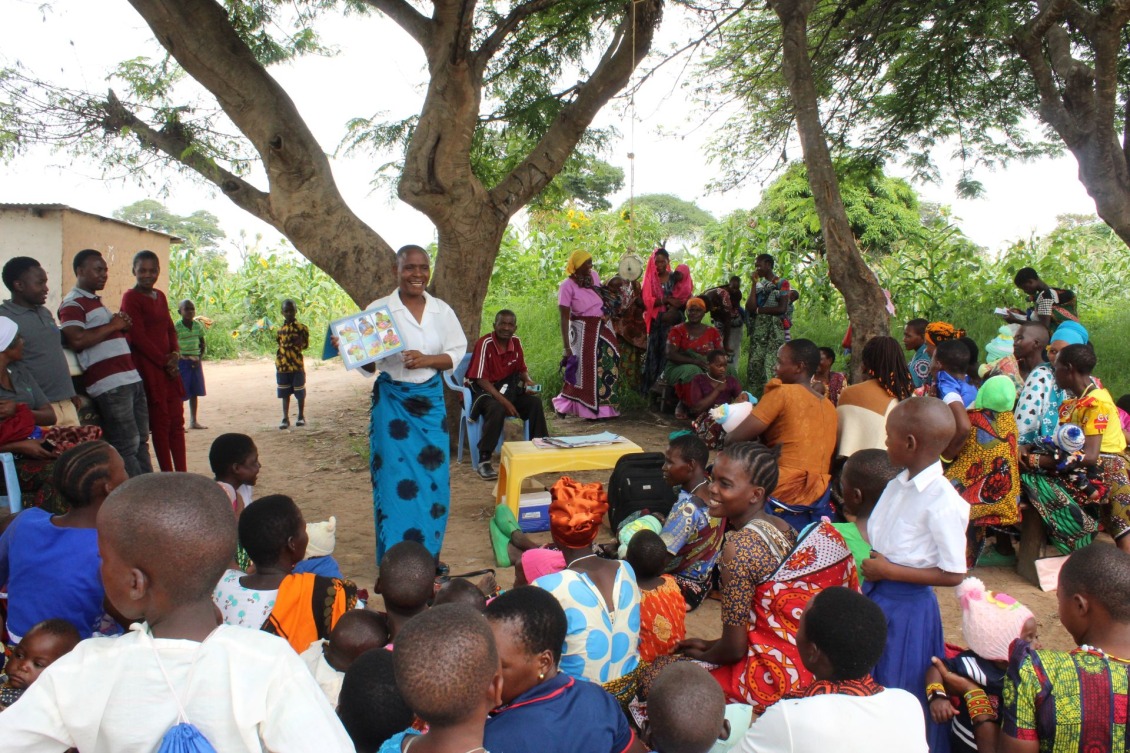 Agnes during Community Awareness session on Health and Nutrition