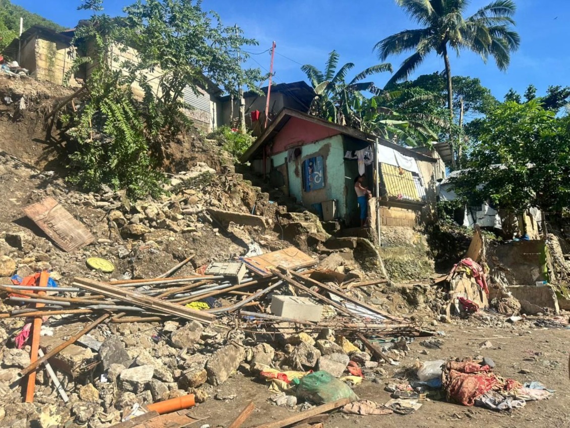 Significant damage after Typhoon Tino.