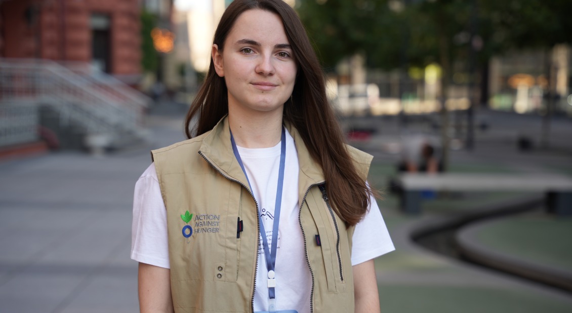 An Action Against Hunger worker in Ukraine