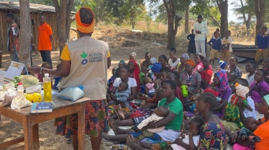 Nutrition education session done at Mzogole village during the VHND.