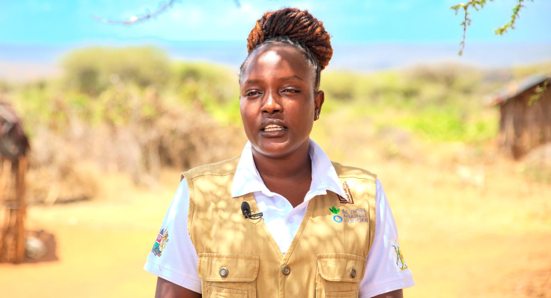 An Action Against Hunger aid worker in Kenya